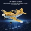 Kép 8/8 - WLtoys A250 RC siklórepülőgép 2,4 GHz-es 4 csatornás 6 tengelyes Gyro BF109 modell - Kék