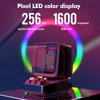 Kép 8/12 - Divoom Ditoo hordozható retro Bluetooth hangszóró Pixel Art DIY Box ébresztőóra 16x16 LED kijelzővel, APP vezérlővel - Pink