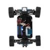 Kép 10/12 - Wltoys A959 1:18 2,4 GHz RC terepjáró 4WD 45 km/h RTR - Piros