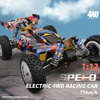 Kép 7/12 - WLtoys XKS 124007 1/12 2,4 GHz 75 km/h Terepjáró teherautók Kefe nélküli motor fém alváz 4WD