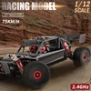 Kép 11/11 - WLtoys 124016 RC lánctalpas terepkocsi 1/12 2,4 GHz 75 km/h 4WD RTR fém alváz