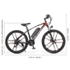 Kép 20/20 - Samebike MY-SM26 elektromos kerékpár 48V 350W motor Max sebesség 30km/h - Fehér