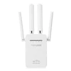 Kép 1/5 - WiFi Extender 300Mbps vezeték nélküli gyors internet jelerősítő fali csatlakozó, széles hatótávolságú jelismétlő / AP-mód 4 nagy teljesítményű külső antenna