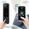 Kép 7/14 - Vezetéknélküli video ajtó csengő 720P vizuális valós idejű intercom Wi-Fi - Fekete