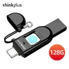 Kép 1/12 - Lenovo thinkplus TFU301 C típusú flash meghajtó + USB 3.0 ujjlenyomat titkosítás – 128 GB