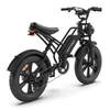 Kép 10/12 - HAPPYRUN G50 E-bike 750W kefe nélküli motor 20*4,0'' vastag gumi elektromos hegyikerékpár - Fekete