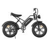 Kép 11/12 - HAPPYRUN G50 E-bike 750W kefe nélküli motor 20*4,0'' vastag gumi elektromos hegyikerékpár - Fekete