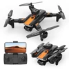 Kép 2/4 - S8 5G WIFI FPV távirányítós drón kettős kamera 4K optikai áramlási pozicionáló akadályelkerülő tárolótáskával - Fekete, 1 akkumulátorral