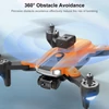 Kép 5/6 - S8 5G WIFI FPV távirányítós drón kettős kamera 4K optikai áramlási pozicionáló akadályelkerülő tárolótáskával - Narancs, 2 akkumulátorral