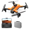 Kép 1/6 - S8 5G WIFI FPV távirányítós drón kettős kamera 4K optikai áramlási pozicionáló akadályelkerülő tárolótáskával - Narancs, 2 akkumulátorral