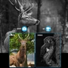 Kép 3/20 - 36 MP 4K digitális infravörös éjjellátó távcső 3,2 hüvelykes LCD képernyővel, 250-300 m látótávolság barlangászáshoz madármegfigyeléshez, éjszakai vadászathoz