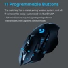 Kép 3/10 - Logitech G502 HERO játékegér állítható súlyokkal 25K HERO érzékelő 25600 DPI 11 programozható gomb RGB háttérvilágítás, kettős módú görgő - vezeték nélküli