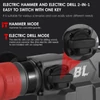 Kép 8/10 - NANWEI 21V vezeték nélküli elektromos ipari lítium kalapács 4.0Ah - 2 akkumulátor