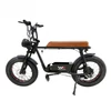 Kép 1/15 - WELKIN WKEM003 20*4,0 hüvelykes vastag gumiabroncsok Retro 1200W motoros elektromos kerékpár - Fekete