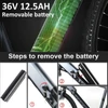 Kép 5/14 - AVAKA R3 700C 350W elektromos kerékpár pedálasszisztenssel - Fehér