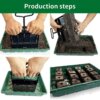Kép 9/14 - Kézi palánta talajblokkoló ABS talajtömb-készítő újrafelhasználható talajblokkoló eszköz palánták számára