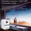 Kép 3/17 - T6 hordozható LCD LED projektor házimozi vezeték nélküli tükrözés 130 ANSI lumen 3000:1 kontrasztarány távirányítóval, automatikus fókusz