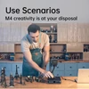 Kép 17/20 - MR.CARVE M4 jelölőgép lézergravírozó 2W infravörös lézermodul és 5W kék fényű lézermodul, 70x70 mm-es faragási terület forgóhengerrel és gyűrűs rögzítéssel