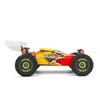 Kép 5/12 - WLtoys XKS 144010 2,4 GHz-es 4WD terepjáró 75 km/h 1/14 versenyautó RTR fém alvázzal - Sárga