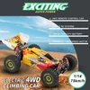 Kép 12/12 - WLtoys XKS 144010 2,4 GHz-es 4WD terepjáró 75 km/h 1/14 versenyautó RTR fém alvázzal - Sárga