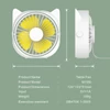 Kép 6/6 - Hordozható asztali mini ventilátor USB 360°-ban forgatható, állítható sebességgel, alacsony dB - Pink
