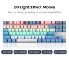 Kép 6/7 - iBlancod K87 87 Gombos Vezetékes Mechanikus Gamer Billentyűzet - Pink + Fehér