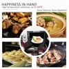 Kép 10/18 - Konyhai pamut szilikon sütőkesztyű, hőálló, csúszásmentes grillkesztyű edényfogó 1 pár sütőkesztyű 2 edénytartó - Barna