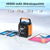 Kép 7/11 - Flashfish A201 hordozható napelemes generátor 48000mAh/172Wh 200W csúcsteljesítményű akkumulátoros erőmű 3 töltési móddal