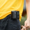Kép 11/13 - USB újratölthető hordozható derékra akasztott ventilátor némítás lapát nélkül - Zöld