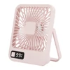 Kép 1/14 - Q3 asztali hordozható 5 szélsebességű, állítható elektromos hűtőventilátor - Pink