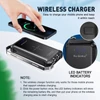 Kép 6/19 - TOMSHOO LED kültéri kempinglámpás vezeték nélküli töltővel 20000mAh USB újratölthető