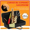 Kép 7/10 - ammoon Bb Soprano Gold Lakk sárgaréz szaxofon hangszertokkal