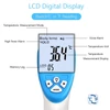 Kép 13/15 - Érintkezés nélküli infravörös homlokhőmérő digitális LCD kijelző lázriasztóval csecsemőknek, gyerekeknek, felnőtteknek