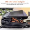 Kép 5/6 - Crelander LED-es motorkerékpáros hátizsák utazótáska tárolótáska