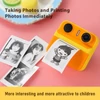 Kép 6/6 - A7 Instant Print Kids digitális fényképezőgép 1080P digitális videokamera 2,4 hüvelykes dupla lencsés vakuval - Sárga