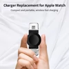 Kép 2/8 - W98 hordozható Apple Watch Type-C USB vezeték nélküli töltő iWatch Ultra sorozathoz 8 7 SE 6 5 4 3 2 1 - Fehér