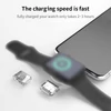 Kép 4/8 - W98 hordozható Apple Watch Type-C USB vezeték nélküli töltő iWatch Ultra sorozathoz 8 7 SE 6 5 4 3 2 1 - Fehér