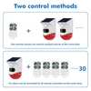 Kép 10/11 - Vezeték nélküli RF433 kültéri napelemes fényjelző infravörös 120 dB hangriasztó berendezés 110°-ban állítható szögben USB-kábellel és forgatható konzollal