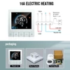 Kép 2/13 - Intelligens programozható digitális fali termosztát LCD kijelző NTC érzékelős hőmérséklet-szabályozó - elektromos fűtés, WiFi