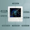 Kép 9/13 - Intelligens programozható digitális fali termosztát LCD kijelző NTC érzékelős hőmérséklet-szabályozó - Vízmelegítő, WiFi