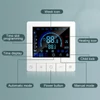Kép 7/10 - Intelligens programozható digitális fali termosztát LCD kijelző NTC érzékelős hőmérséklet-szabályozó - elektromos fűtés, sabványos
