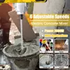 Kép 8/8 - Hordozható 2600 W-os elektromos betonkeverő cementkeverő habarcs fugázó vakolat festékkeverő eszköz, 6 sebesség állítható