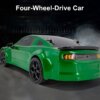 Kép 11/12 - 1:14 2,4 GHz 20 km/h Távirányítós autó Négykerék-meghajtású Drift versenyautó - Zöld, 1 akkumulátor