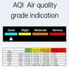 Kép 3/8 - 9 az 1-ben hordozható levegőminőség-mérő PM2.5 PM10 CO CO2 TVOC HCHO AQI hőmérséklet- és páratartalom-mérő - Fekete