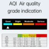 Kép 3/8 - 9 az 1-ben hordozható levegőminőség-mérő PM2.5 PM10 CO CO2 TVOC HCHO AQI hőmérséklet- és páratartalom-mérő - Fekete