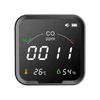 Kép 1/8 - PTH-9D intelligens WIFI szén-monoxid-érzékelő CO-érzékelő hordozható hőmérséklet-, páratartalom- és levegőminőség-érzékelő