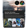 Kép 15/20 - K52 intelligens karkötős sportóra 1,39 hüvelykes IPS teljes érintőképernyős fitneszkövető - Fekete
