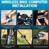 Kép 13/20 - WEST BIKING 5 nyelvű kerékpár sebességmérő, stopper IPX6 vízálló - vezetéknélküli