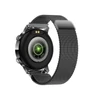 Kép 3/20 - MK30 1,3 hüvelykes 360x360 AMOLED teljes érintőképernyős női okos sportóra - Fekete