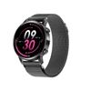 Kép 1/20 - MK30 1,3 hüvelykes 360x360 AMOLED teljes érintőképernyős női okos sportóra - Fekete